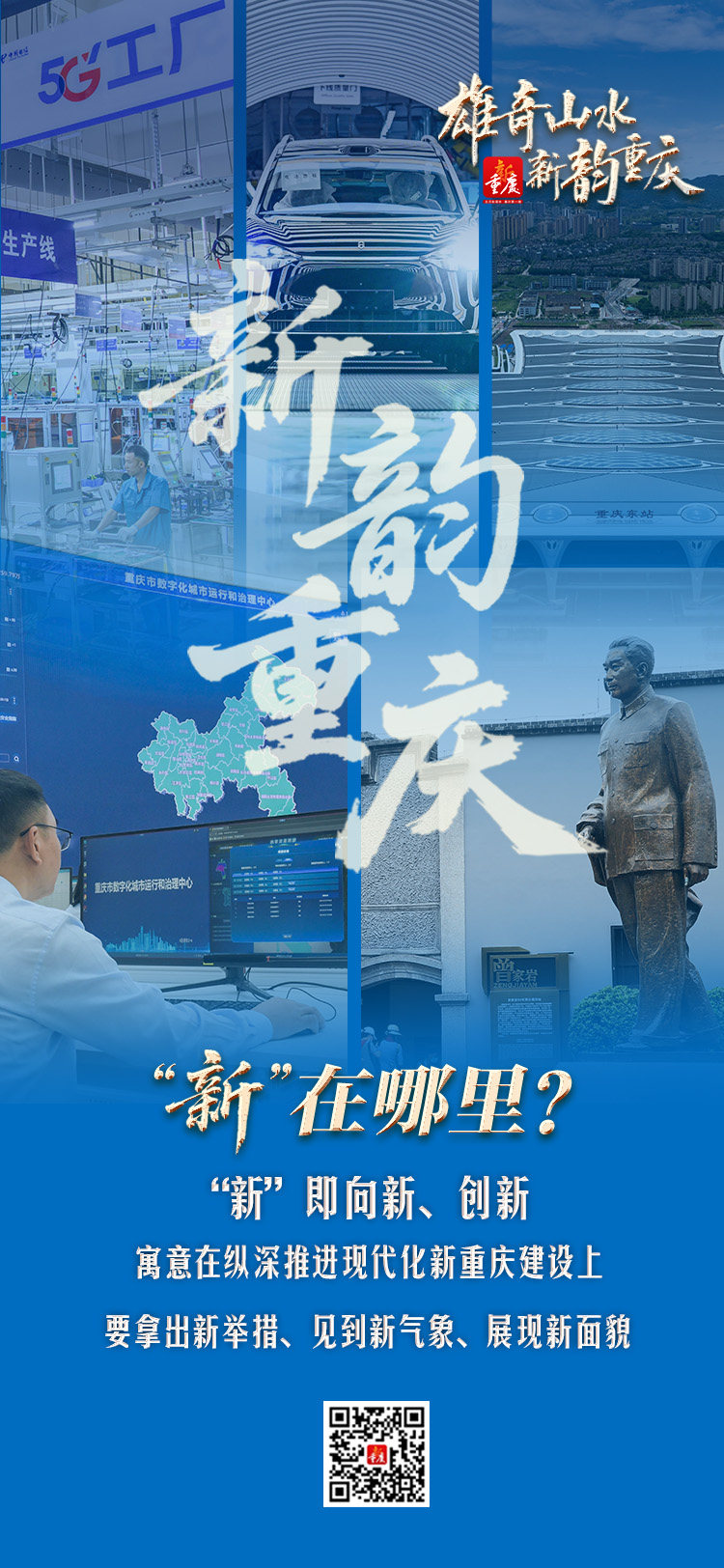 新韵重庆“新”在何处？“韵”从何来？一组海报带你读懂重庆魅力！